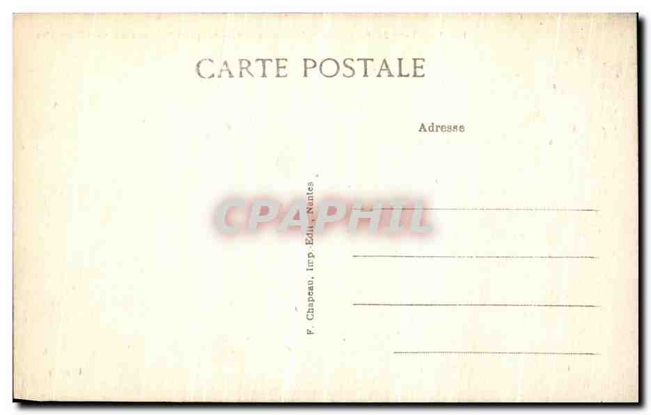 Saint-Nazaire (Loire-Inf.) — À la Côte - Plage et Falaises de Port Charlotte — F. Chapeau, Imp. Ed. Nantes — Rückseite