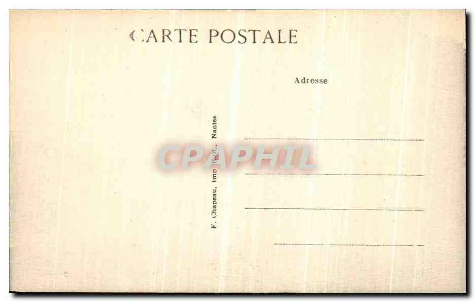 CPA Saint Nazaire Plage de la Rougeole et cote vers Villes Martin — Rückseite