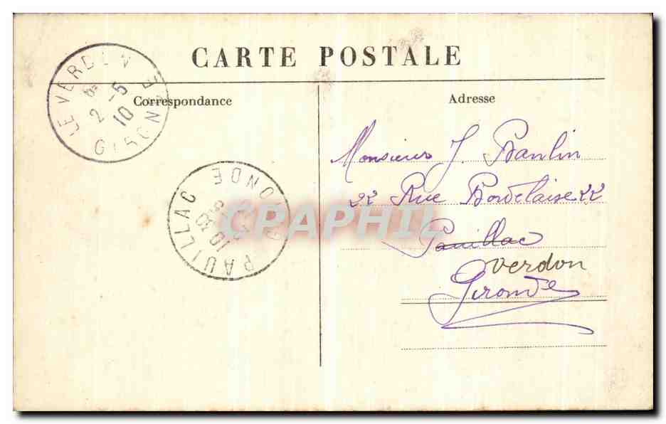 CPA Saint Nazaire La Cote du Rocher du Lion a la Pointe de l Eve — Rückseite