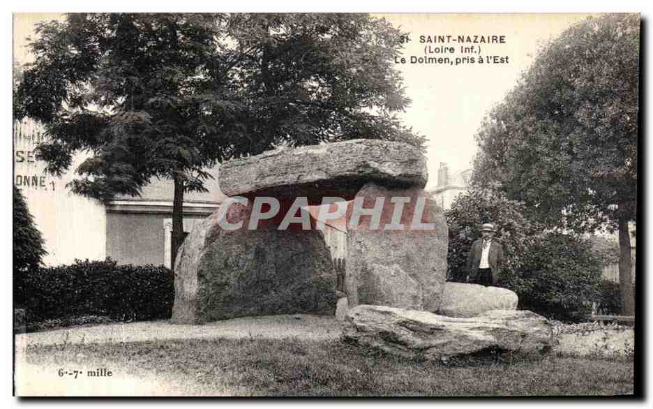 CPA Saint Nazaire Le Dolmen Pris a l Est