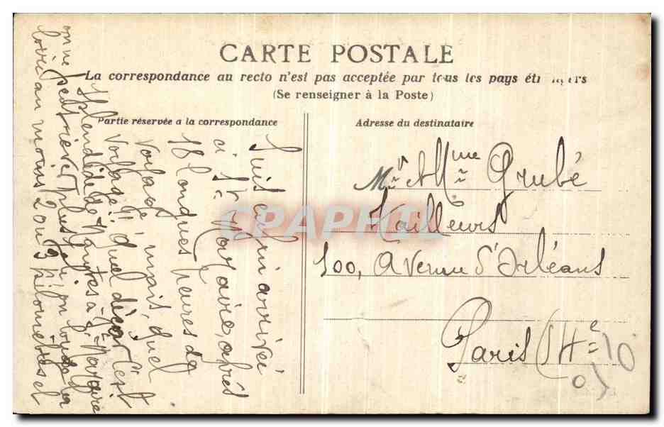 CPA Saint Nazaire Le Rocher de Pierre Percee — Rückseite