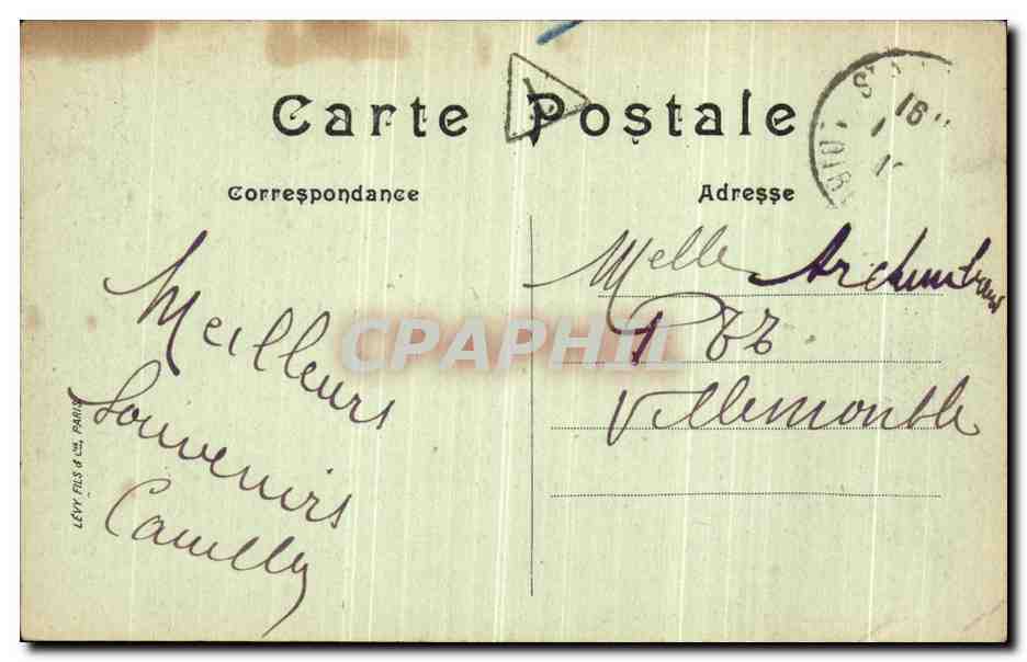 CPA Saint Nazaire La Nouveau Bassin Bateaux — Rückseite