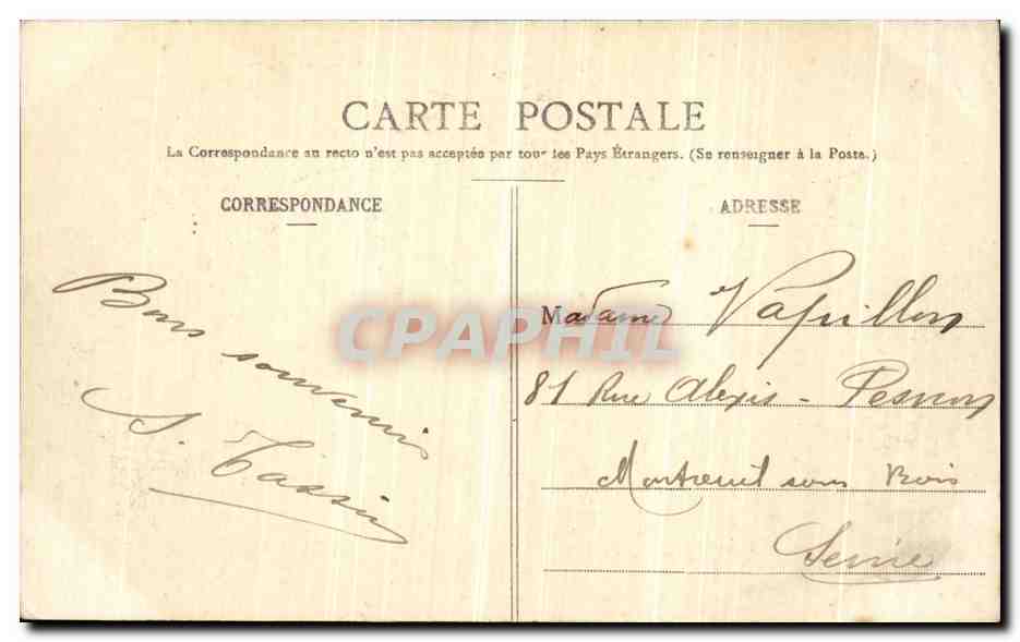 CPA Saint Nazaire La Cote du Rocher du Lion la Pointe de l Eve — Rückseite
