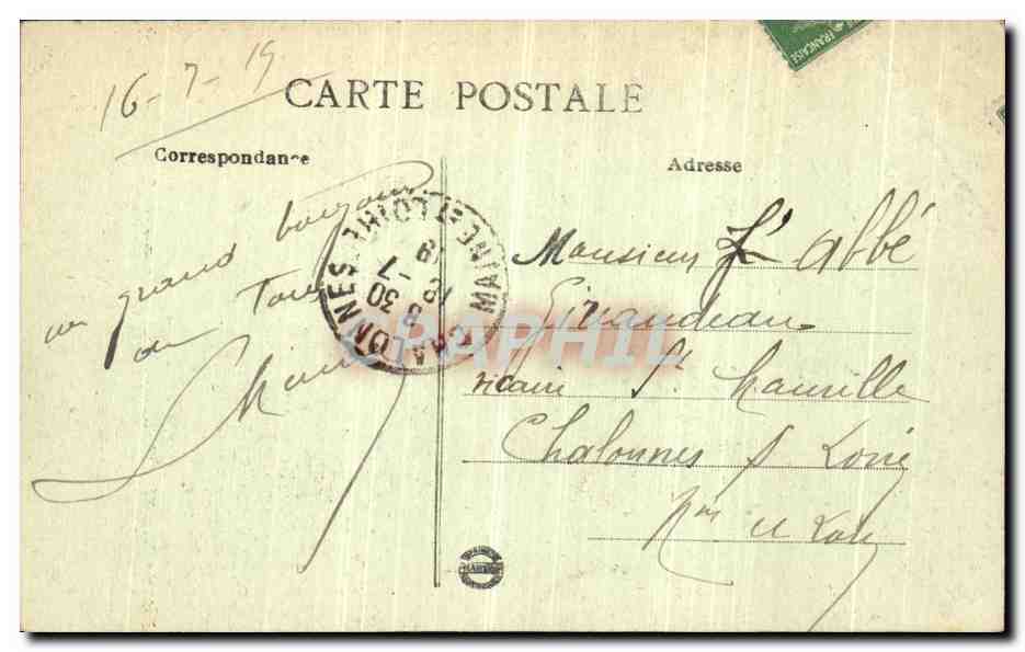 CPA Saint Nazaire L Eglise St Nazaire — Rückseite