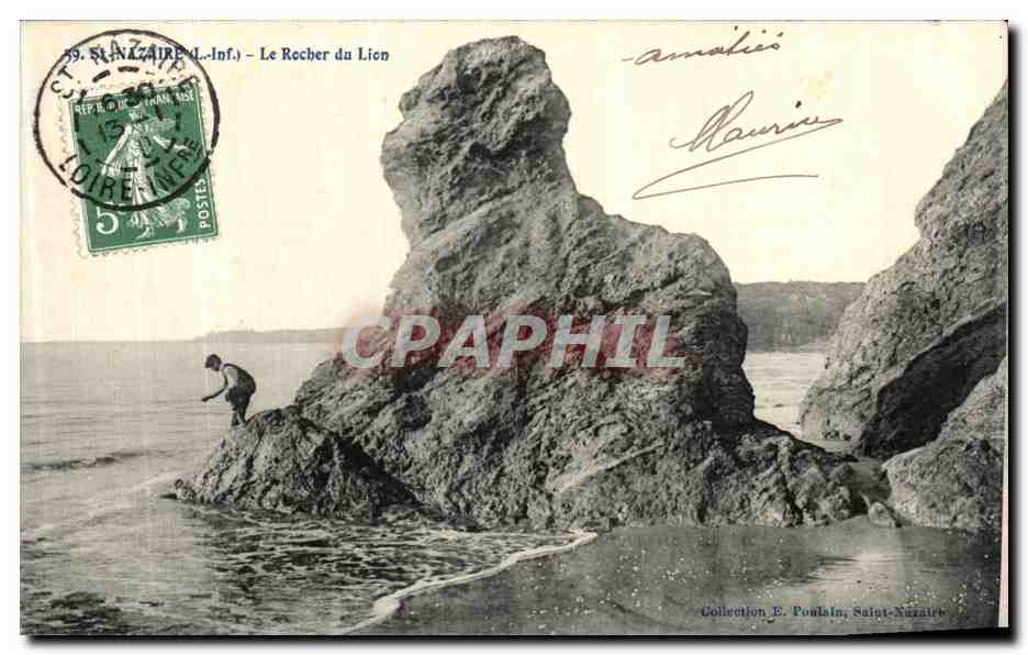 CPA Saint Nazaire Le Rocher du Lion