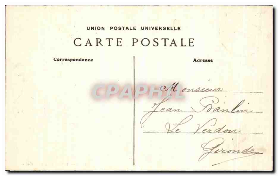 CPA Saint Nazaire Le Rocher du Lion — Rückseite