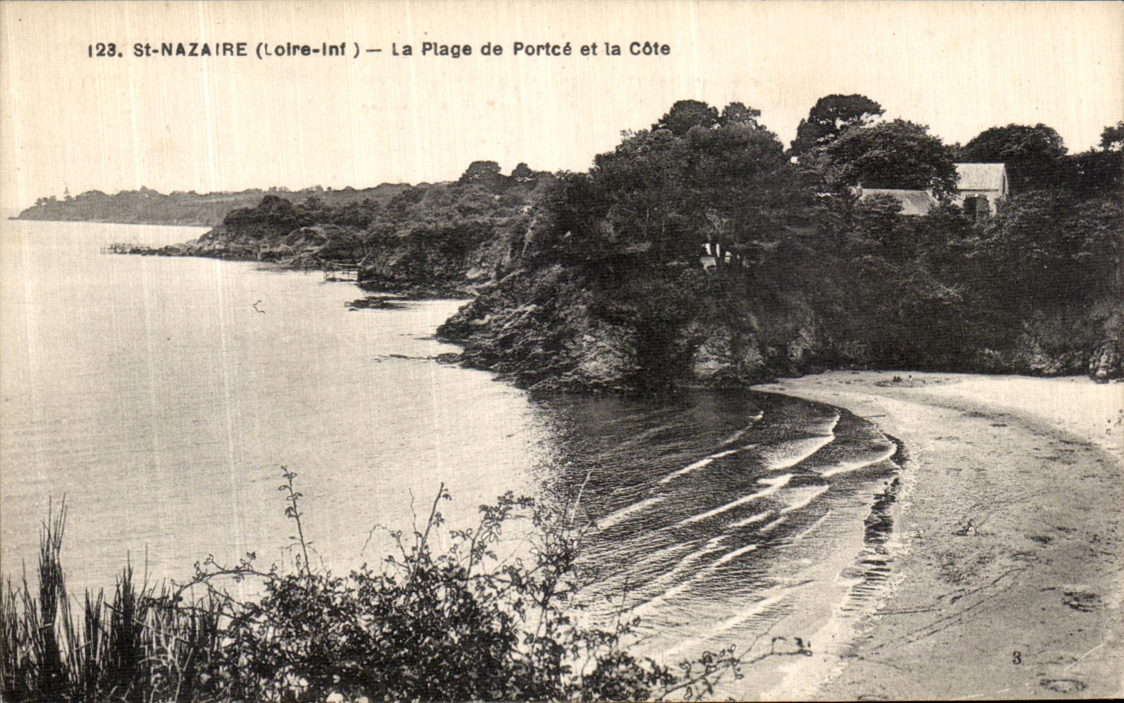 CPA Saint Nazaire La Plage de Portce et la Cote