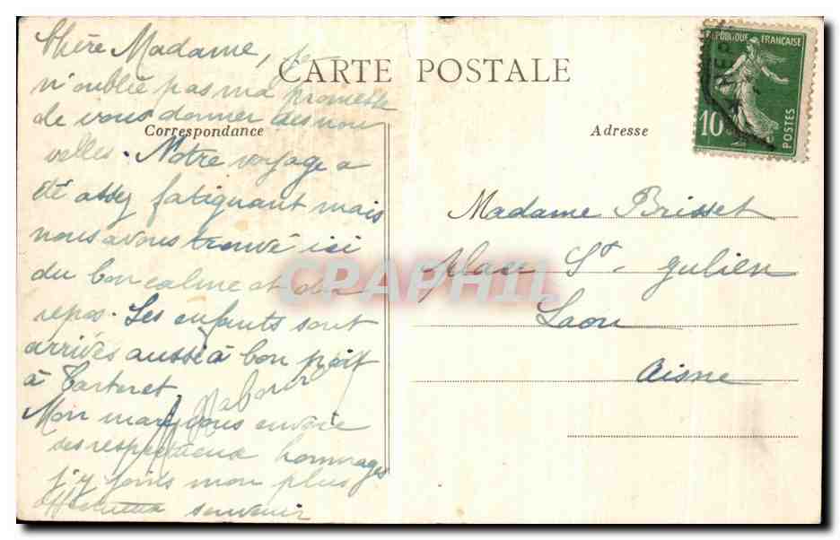 CPA Quimiac La Baie des Soles — Rückseite