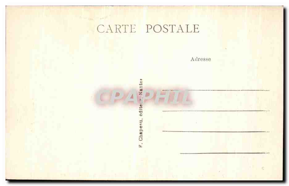 CPA Missillac Chateau de la Bretesche Pris de l Etang — Back