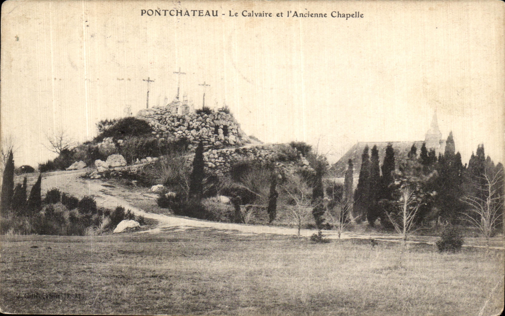 CPA Pontchateau Le Calvaire et l Ancienne Chapelle