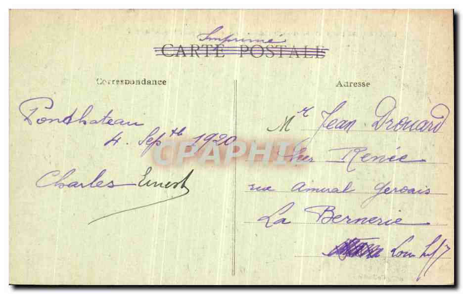 CPA Calvaire de Ponchateau Jesus Tombe Pour la Seconde Fois — Back