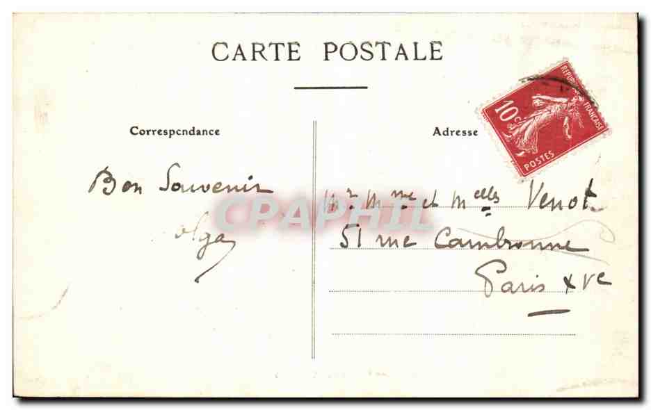 CPA Pornic La Pointe de la Malouine et l Entree du Port — Rückseite