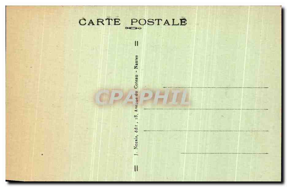 CPA Missillac Le Chateau de la Breteche — Back