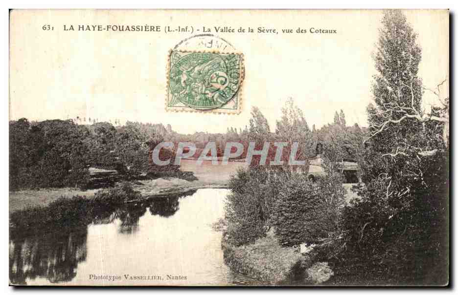CPA La Haye Fouassiere La Valle de la Sevre Vue des Coteaux