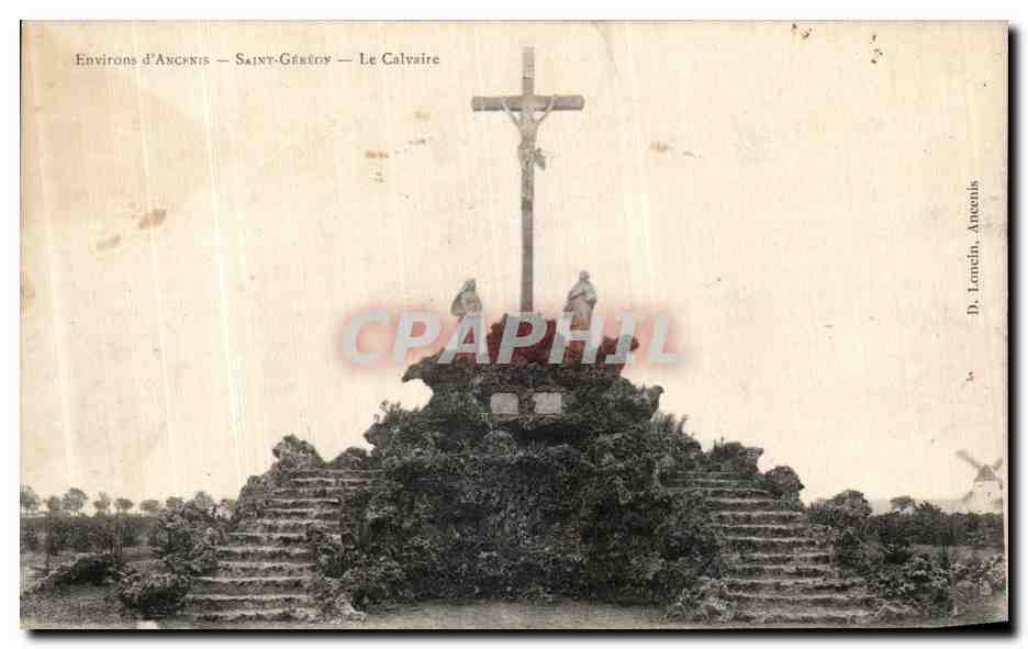 CPA Environs d Ancenis Saint Gereny Le Calvaire