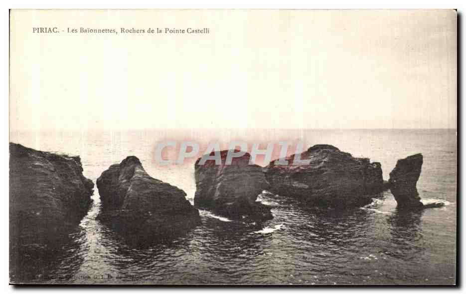 CPA Piriac Les Baionnettes Rochers de la Pointe Castelli