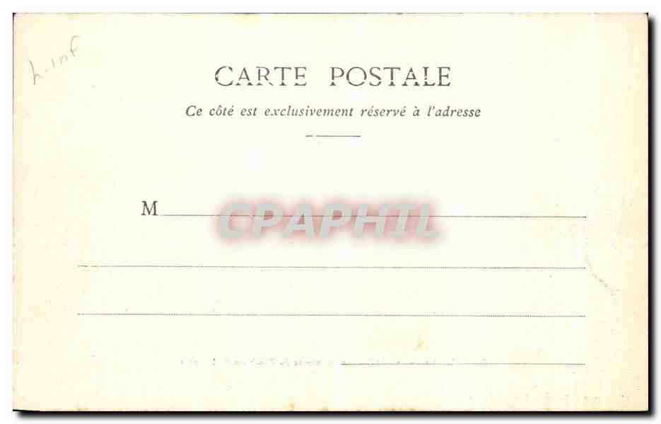 CPA Piriac Le Groupe de Rochers Surmonte du Tombeau d Almanzor — Rückseite