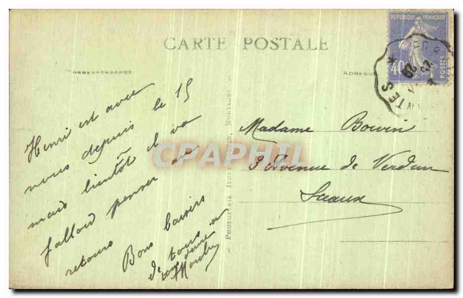 CPA Pornic Le Casino des Flots a Gourmalon — Rückseite
