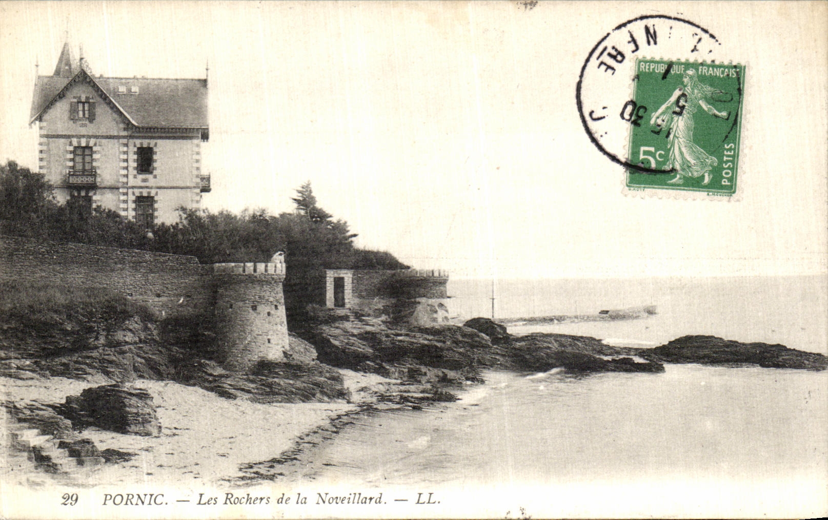 CPA Pornic Les Roches de la Noveillard