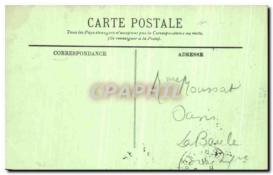 CPA Pornic Les Roches de la Noveillard — Rückseite