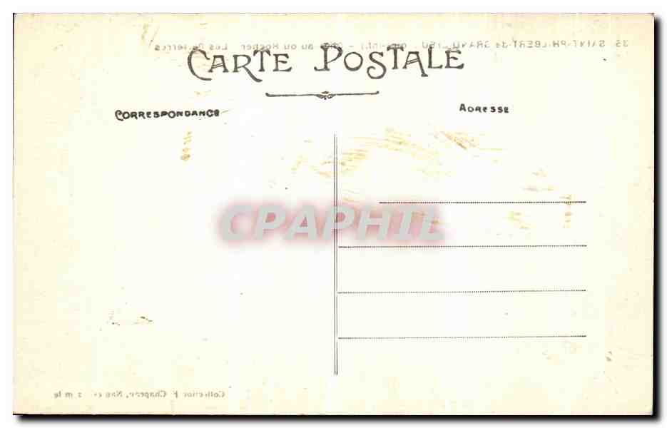 CPA Saint Philbert de Grand Lieu Chateau du Rocher Les Parterres — Rückseite