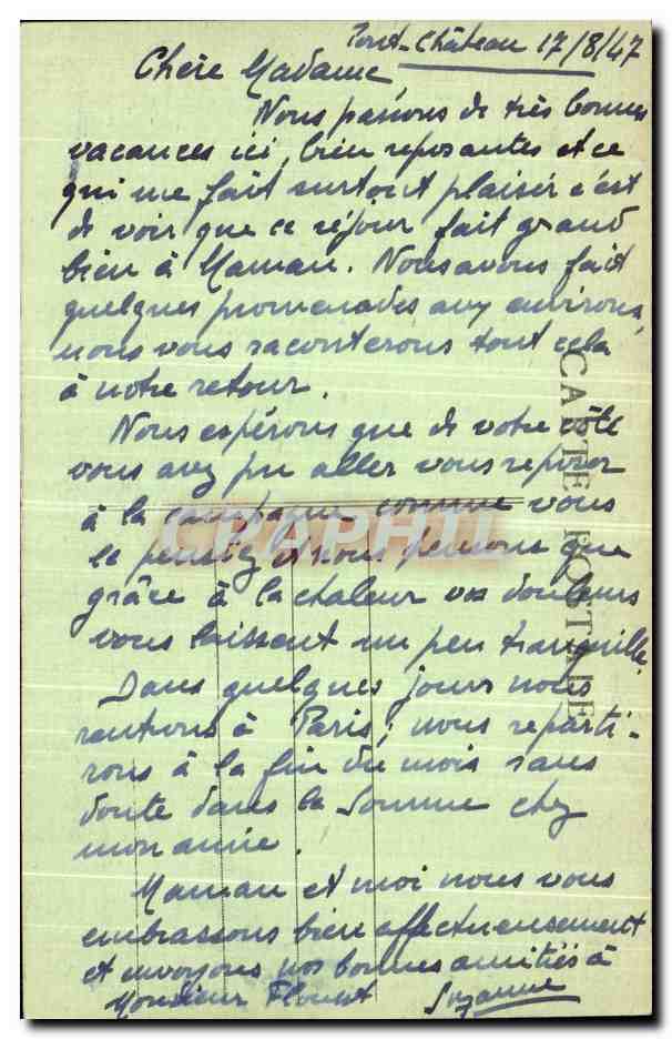 CPA Le Prieure de Pontchateau Maison des Benedictins — Rückseite