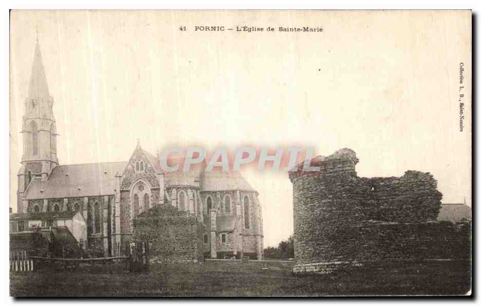 CPA Pornic L Eglise de Sainte Marie