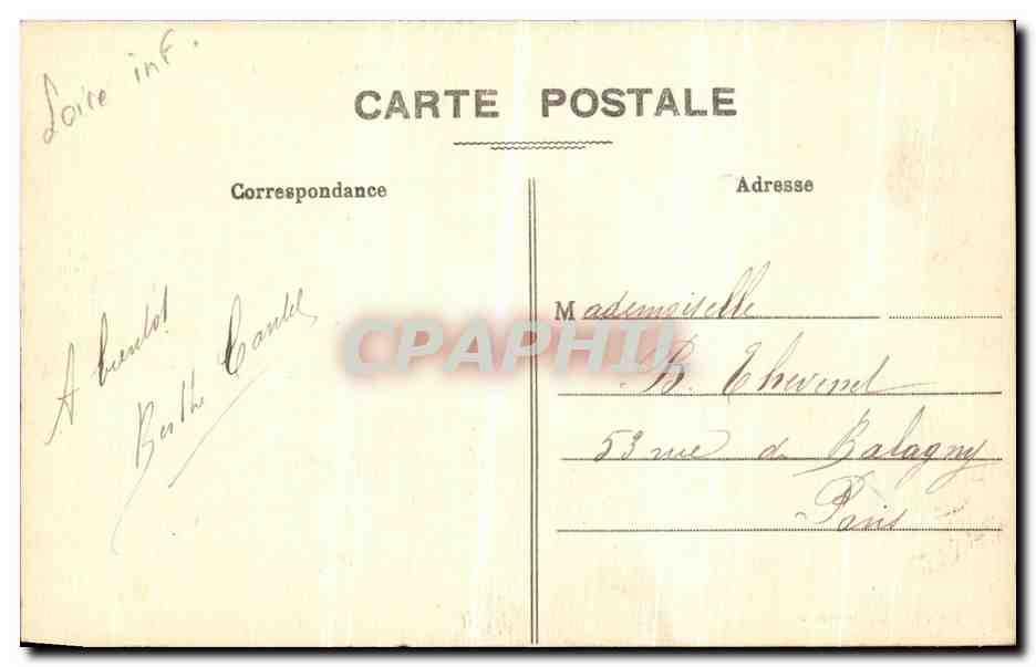CPA De St Marc a Ste Marguerite Pointe de Chemoulin Rochers des Deux Aiguilles — Rückseite