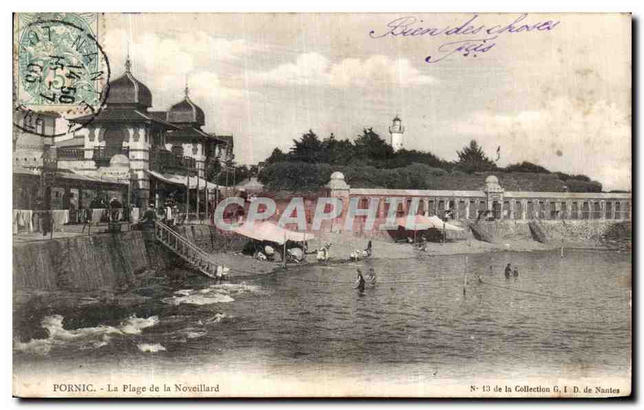 CPA Pornic La Plage de la Noveillard