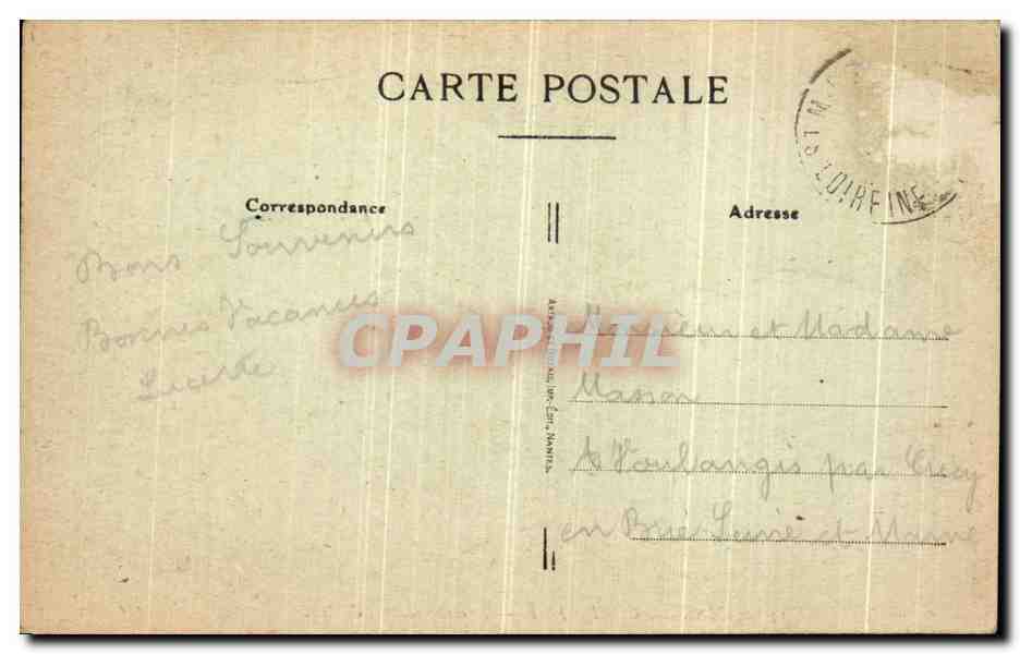 CPA St Michel Chef Chef Nymphe Sortant de l onde — Rückseite