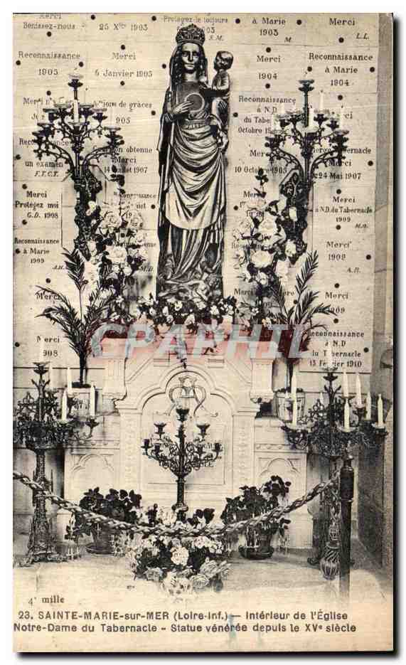 CPA Sainte Marie sur Mer Interieur de l Eglise Notre Dame du Tabernacle