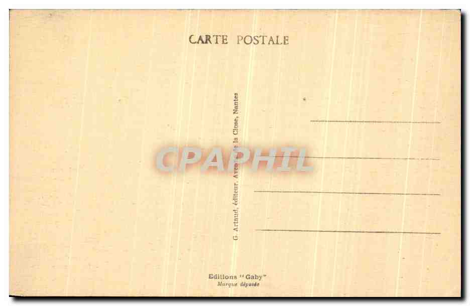 CPA Varades Le Pont Suspendu A l arriere Plan a droite l eglise de St Florent le Vieil — Back