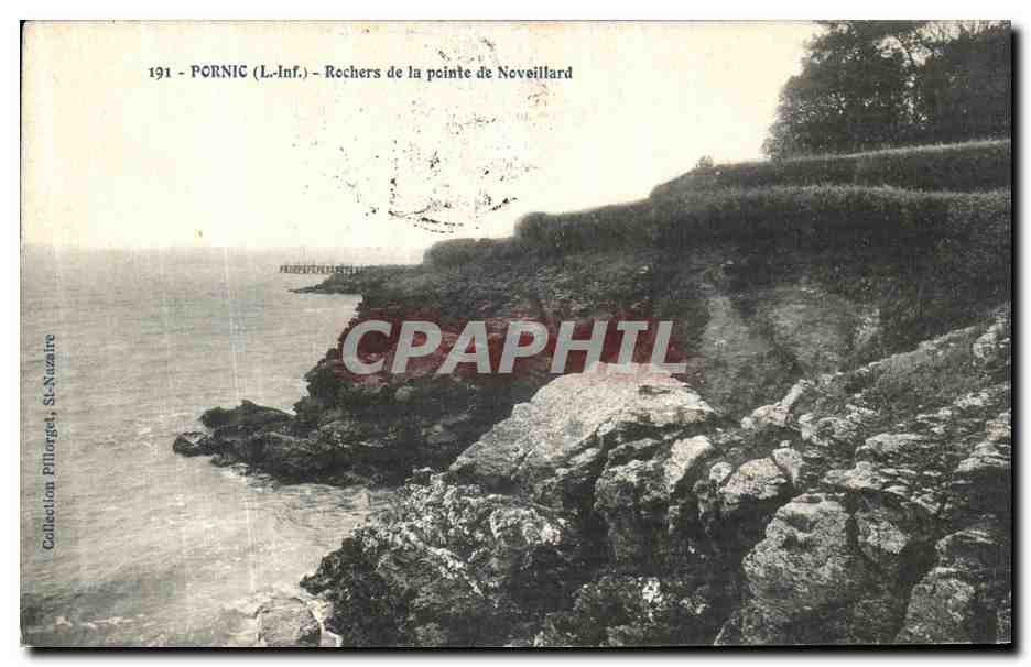 CPA Pornic Rochers de la Pointe de Noveillard