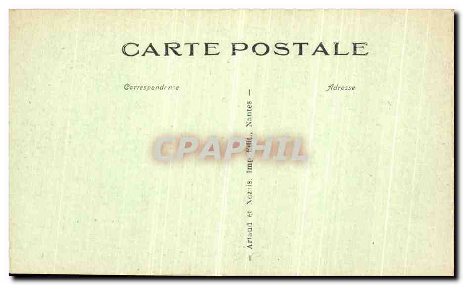 CPA Clisson Le Chateau Quartier et Eglise Notre Dame — Rückseite