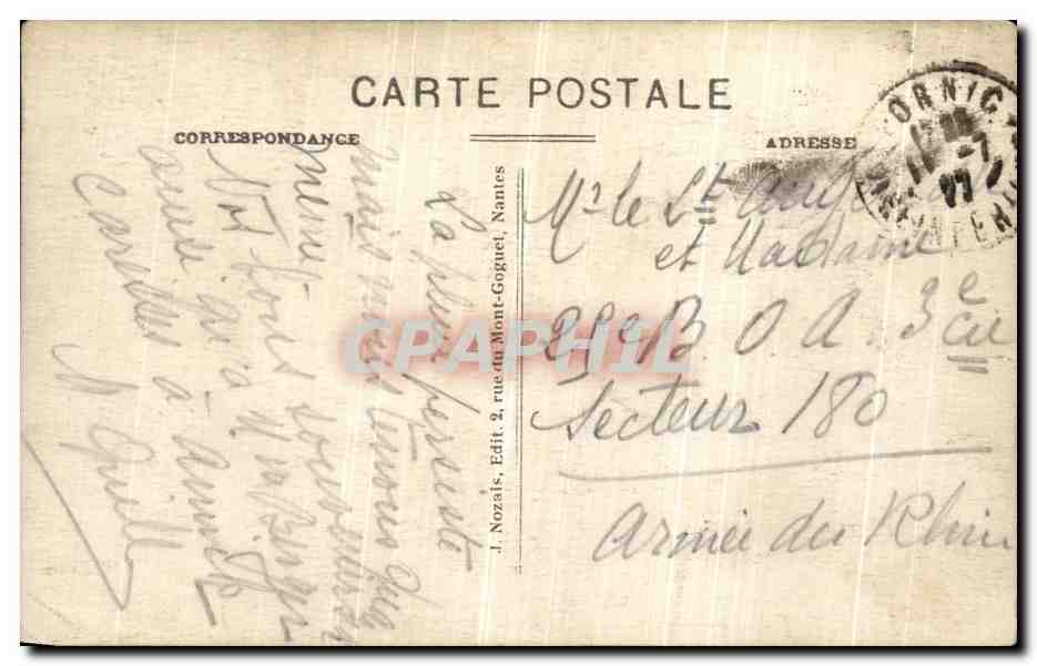 CPA Pornic L Entree du Port la Nuit — Rückseite