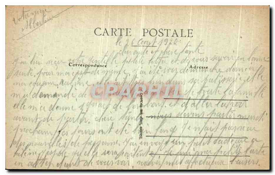 CPA Pornic La Plage du Chateau — Rückseite