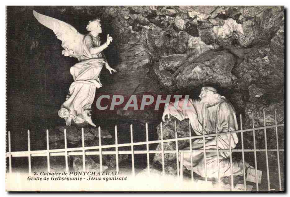 CPA Calvaire de Pontchateau Grotte de Gethsemanie Jesus agonisant