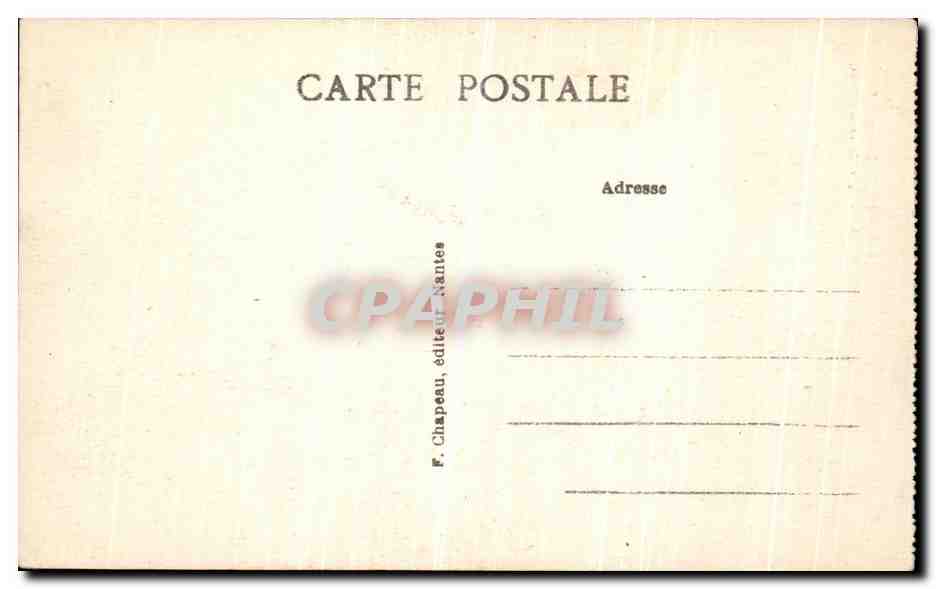 CPA Pornic Le Port Vers le Chateau Bateaux — Rückseite