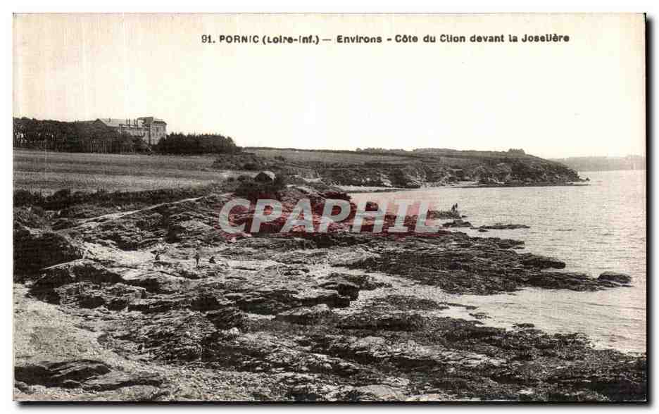 CPA Pornic Environs Cote du Clion devant la Joseliere 