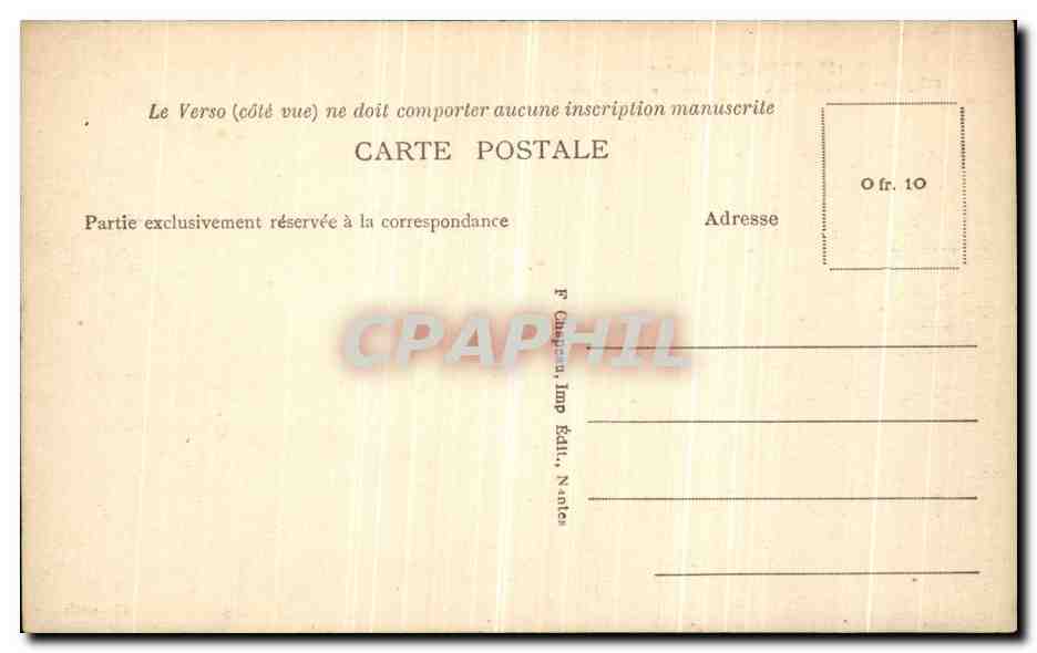 CPA Pornic Plage Casino de Gourmalon Les flots — Rückseite