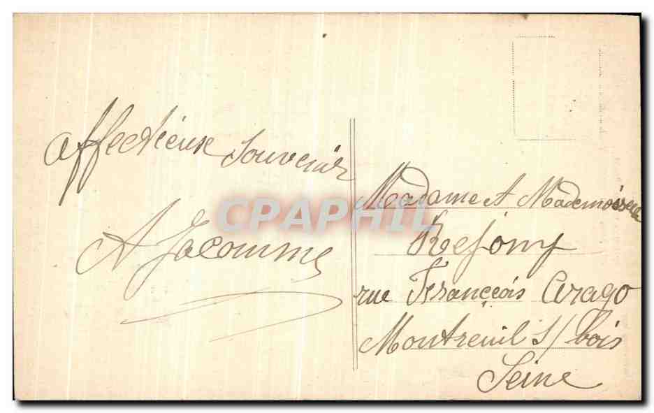 CPA Chateauneuf la Foret Paysage Sur La Combade  — Rückseite