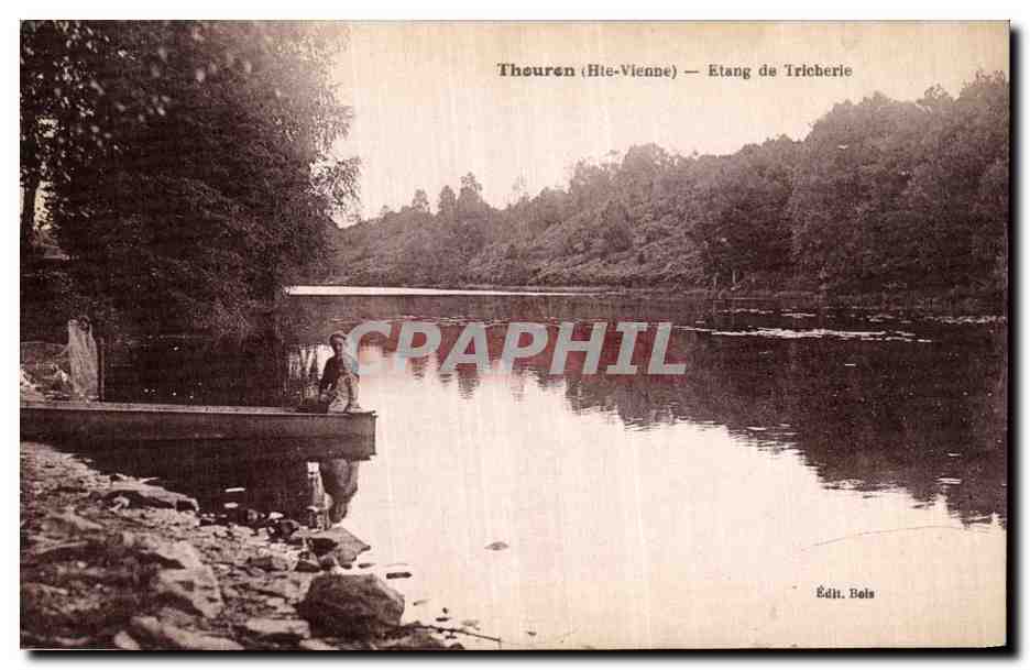 CPA Thouron Etang de Tricherie