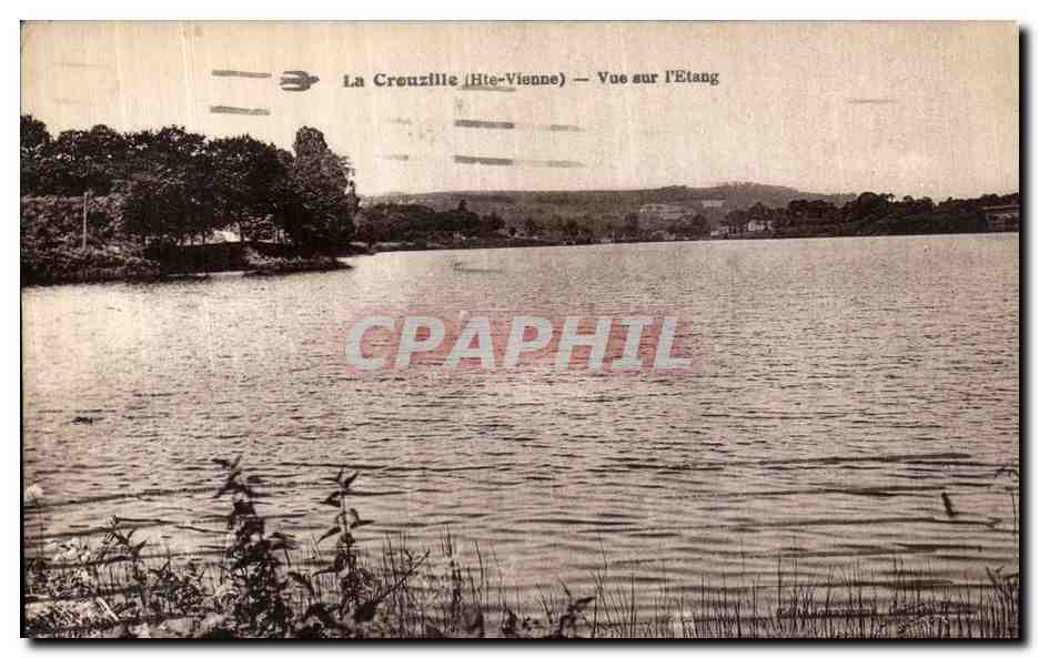 La Creuzille (Hte-Vienne) — Vue sur l'Etang — éditeur inconnu, n° de série non visible