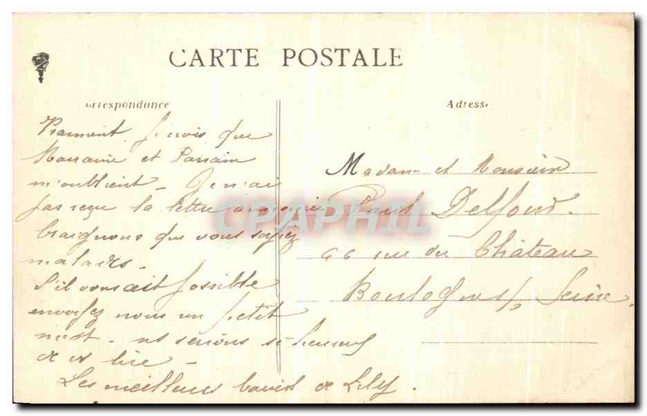 CPA Nantes La Prefecture Palais a Colonnades et portique grec — Verso