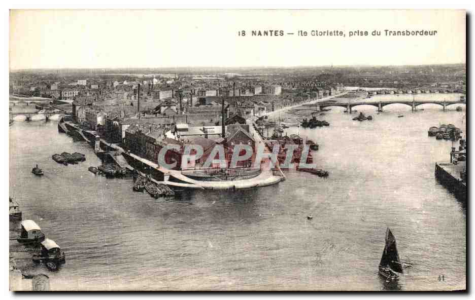 CPA Nantes Le Gloriette Prise du Transbordeur 