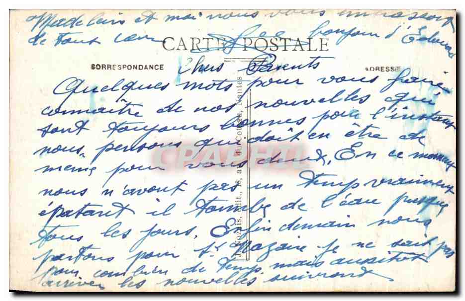 CPA Nantes Vue Generale Bateau — Verso