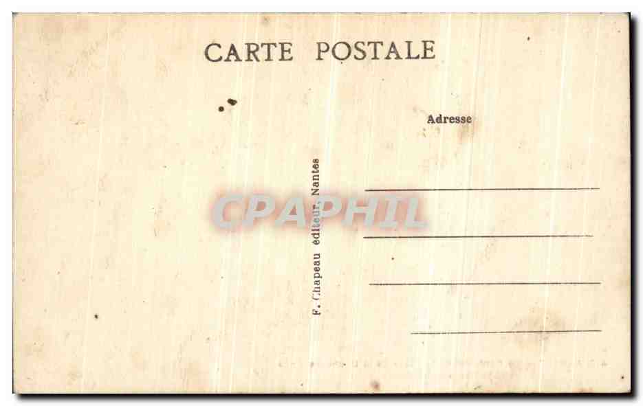 CPA Nantes La Fontaine de la Place de la Duchesse Anne Et Le Cours Saint Pierre  — Verso