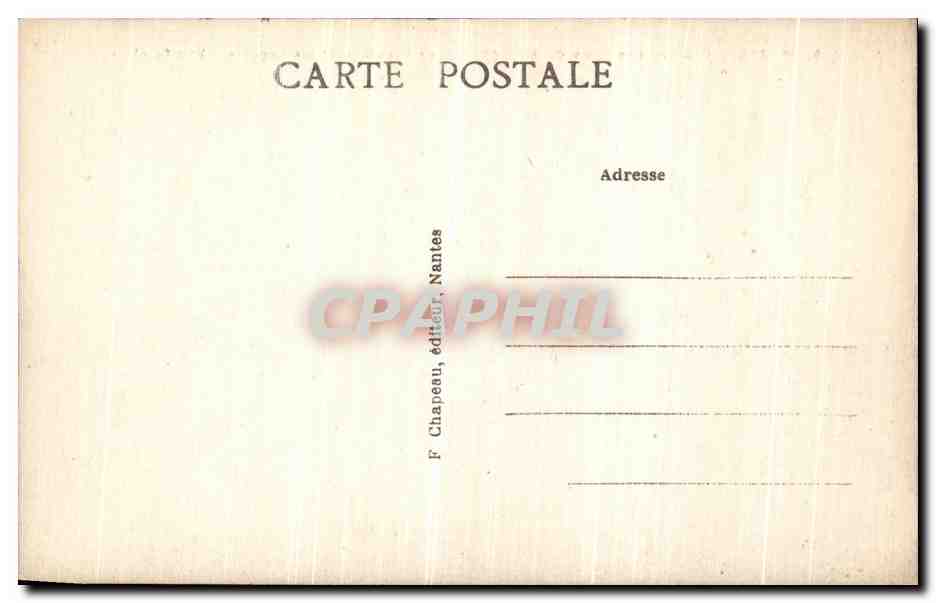 CPA Nantes Chateau des Ducs de Bretagne Les Lucarnes et les Loggias — Verso