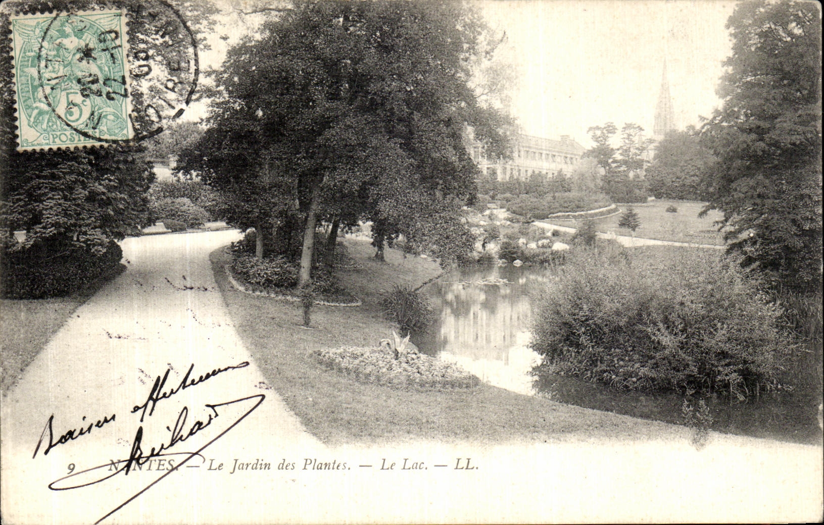 CPA Nantes Le Jardins des Plantes Le lac