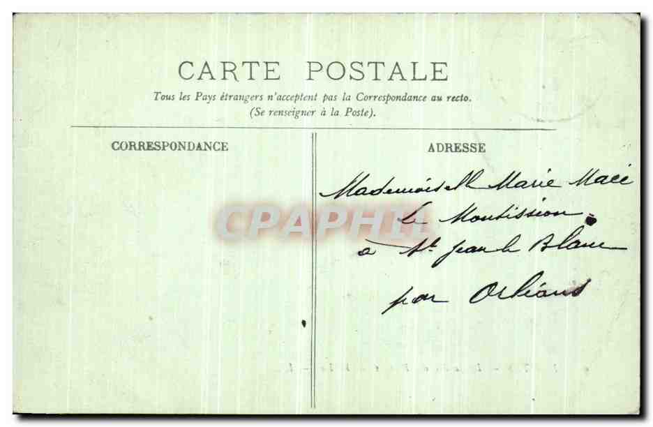 CPA Nantes Le Jardins des Plantes Le lac — Verso